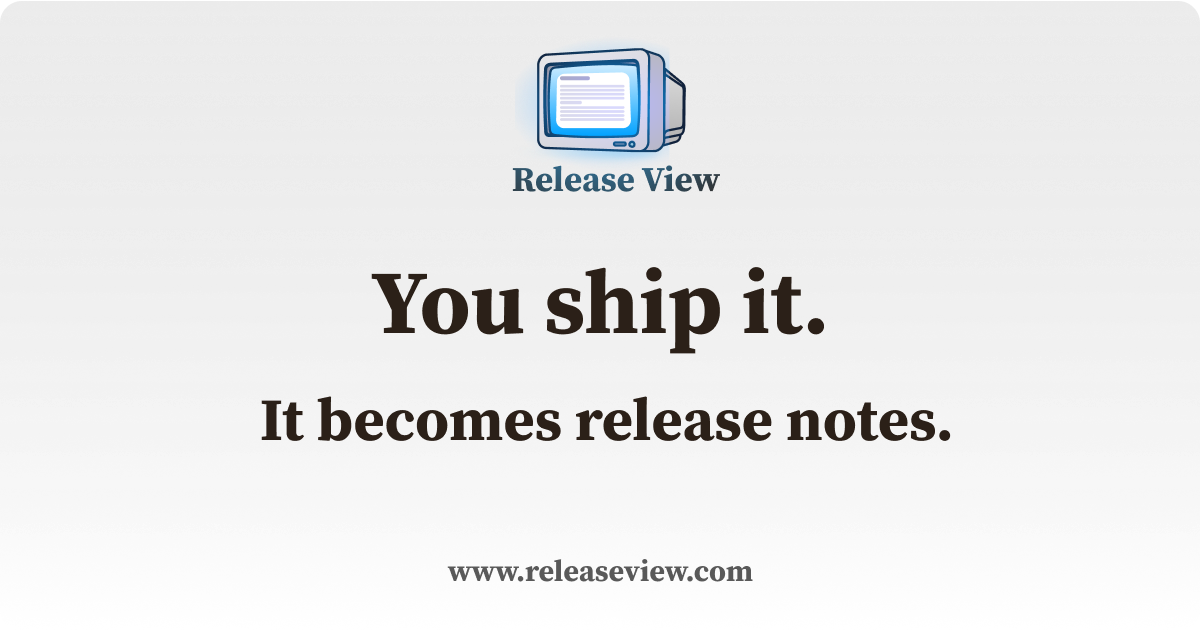 Release View - Automatic Release Notes from GitHub